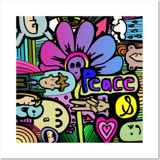 peace and heart Posters and Art